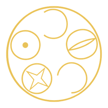 DICTO emblem: an abstraction of the name DICTO